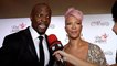 Terry Crews and Rebecca Crews Interview "The Red Songbird Foundation" Launch Red Carpet