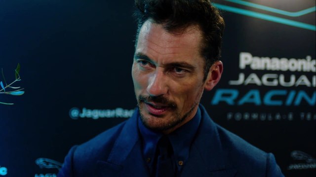 David Gandy, a guest at the Formula E Race in Monaco