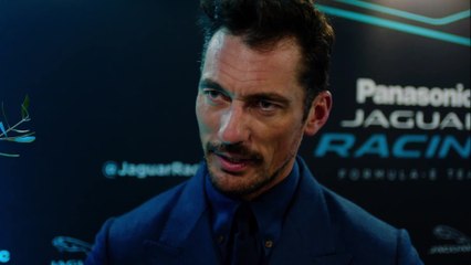 David Gandy, a guest at the Formula E Race in Monaco