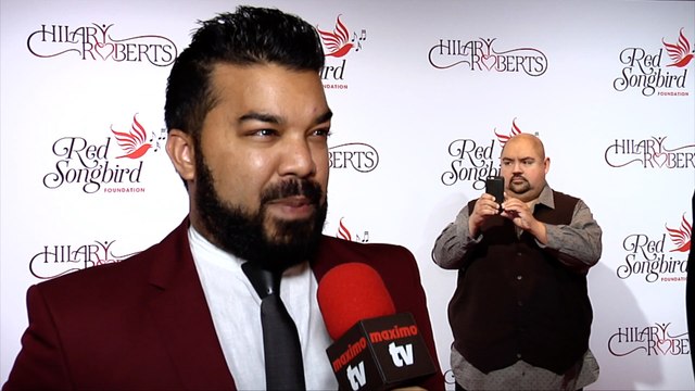 Adrian Dev Interview The Red Songbird Foundation Launch Red Carpet
