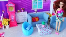 Barbie Girl Play Baby Doll House Cleaning Toys!