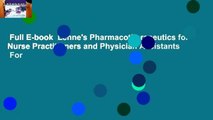 Full E-book  Lehne's Pharmacotherapeutics for Nurse Practitioners and Physician Assistants  For