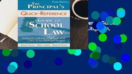 Library  The Principal's Quick-Reference Guide to School Law: Reducing Liability, Litigation, and