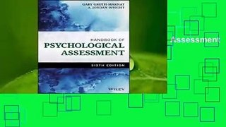 Full E-book Handbook of Psychological Assessment  For Full