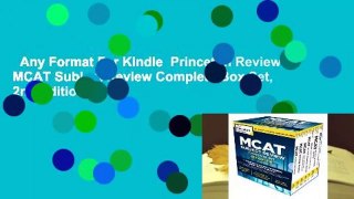 Any Format For Kindle  Princeton Review MCAT Subject Review Complete Box Set, 2nd Edition: 7