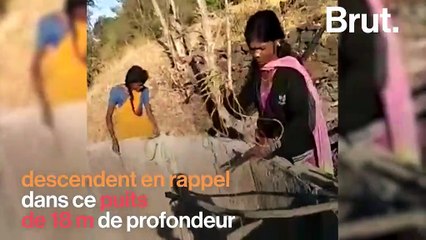En Inde, ces femmes s'approvisionnent en eau en descendant en rappel dans un puits