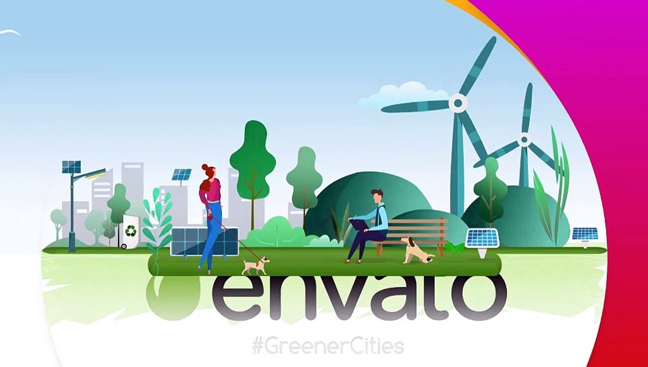 Green Eco-Friendly Cities - Renewable Energy - After Effects template project