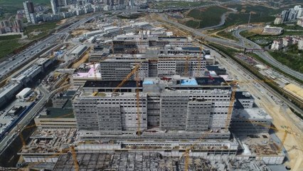 İstanbul'un İlk Şehir Hastanesinin Yüzde 53'ü Tamamlandı