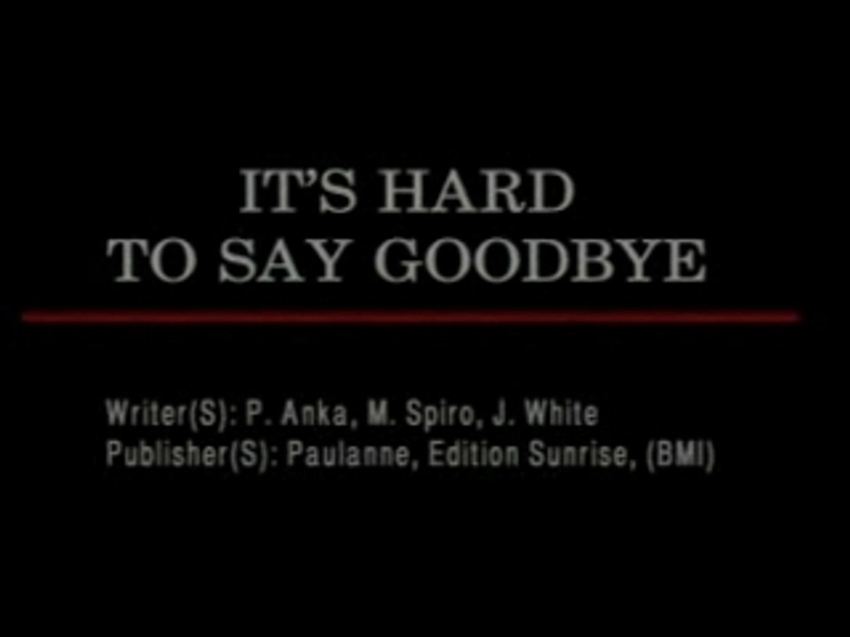 Paul Anka & Celine Dion - It's Hard To Say Goodbyes (ENI