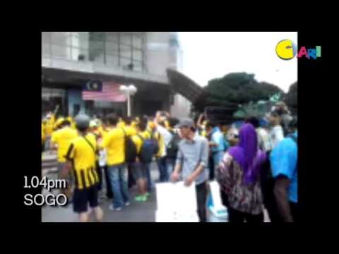 Laporan Khas Bersih 4.0 : Keadaan Di Depan SOGO, Peserta Semakin Ramai