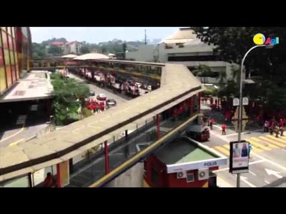 【916红衫大集会 现场直击】隆市红衫人潮聚集 准备游行至马莫草场