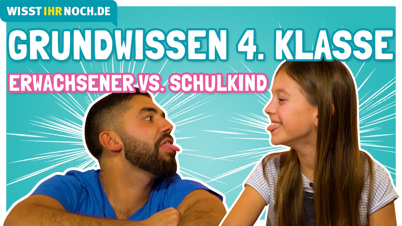 Erwachsener vs. Schulkind -  Grundwissen 4. Klasse mit Lia und Khalid (RebellComedy)