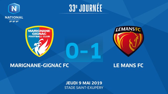 J33 : Marignane Gignac FC - Le Mans FC (0-1), le résumé I National FFF 2018-2019