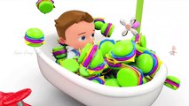 Burgers Bath Tub - Little Fun Shower Bath with Color Burgers 3D - Learn Colors for Children Kids