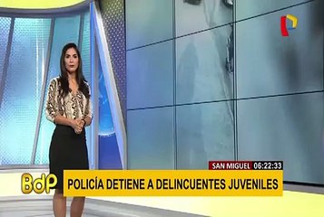San Miguel: banda integrada por menores de edad robaba al paso