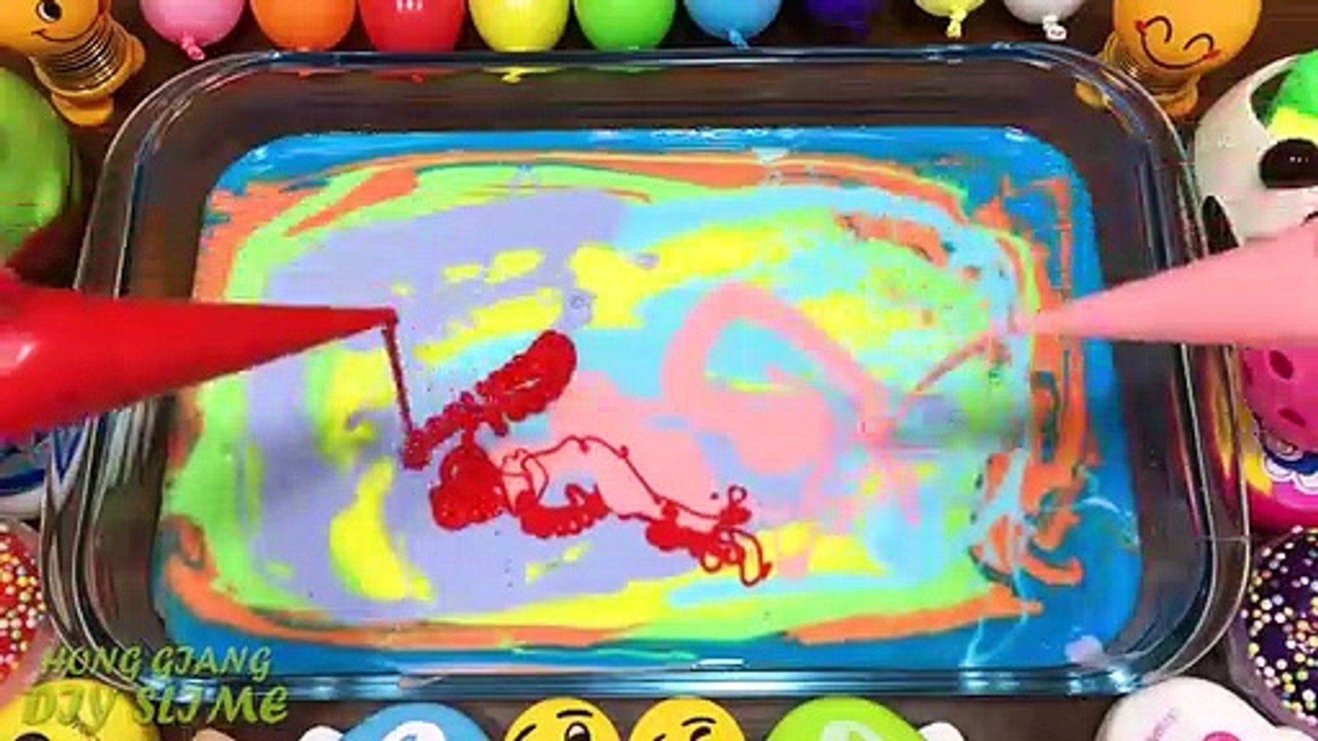 Making Slime with Piping Bags #2 ! Mixing Clay and Glitter into Slime !  Satisfying Slime - Dailymotion Video