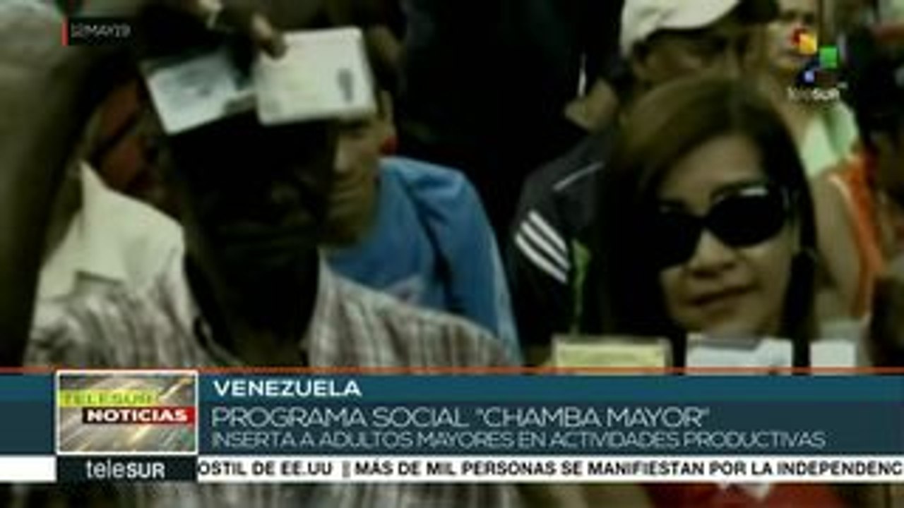 Vzla:Chamba Mayor inserta a adultos mayores en actividades productivas
