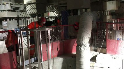 Visite du chantier Eole à La Défense