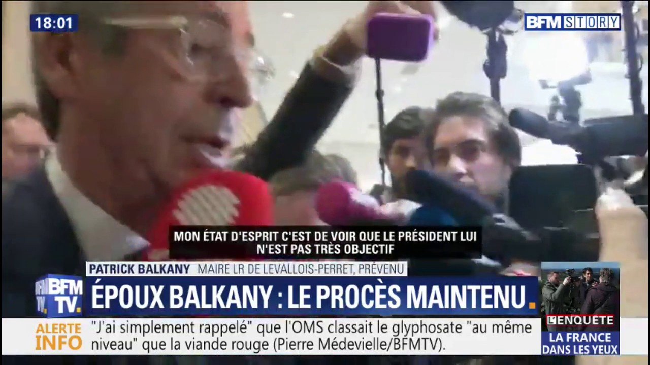 Patrick Balkany dénonce un président "pas très objectif" face au refus de renvoi de son procès