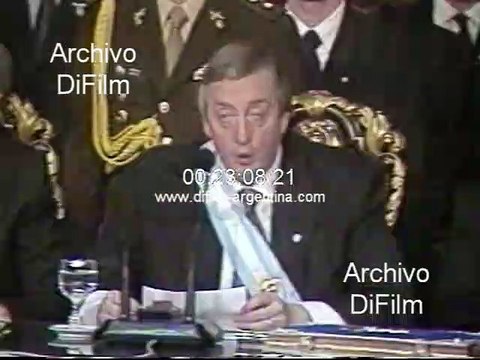 Nestor Kirchner - Asuncion y discurso en el Congreso de la Nacion 2003