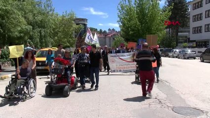Tunceli'de Engellilerden Farkındalık Yürüyüşü