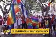 Cuba: reprimen marcha independiente de activistas LGBT contra la homofobia