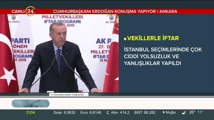 Başkan Erdoğan konuşma yapıyor