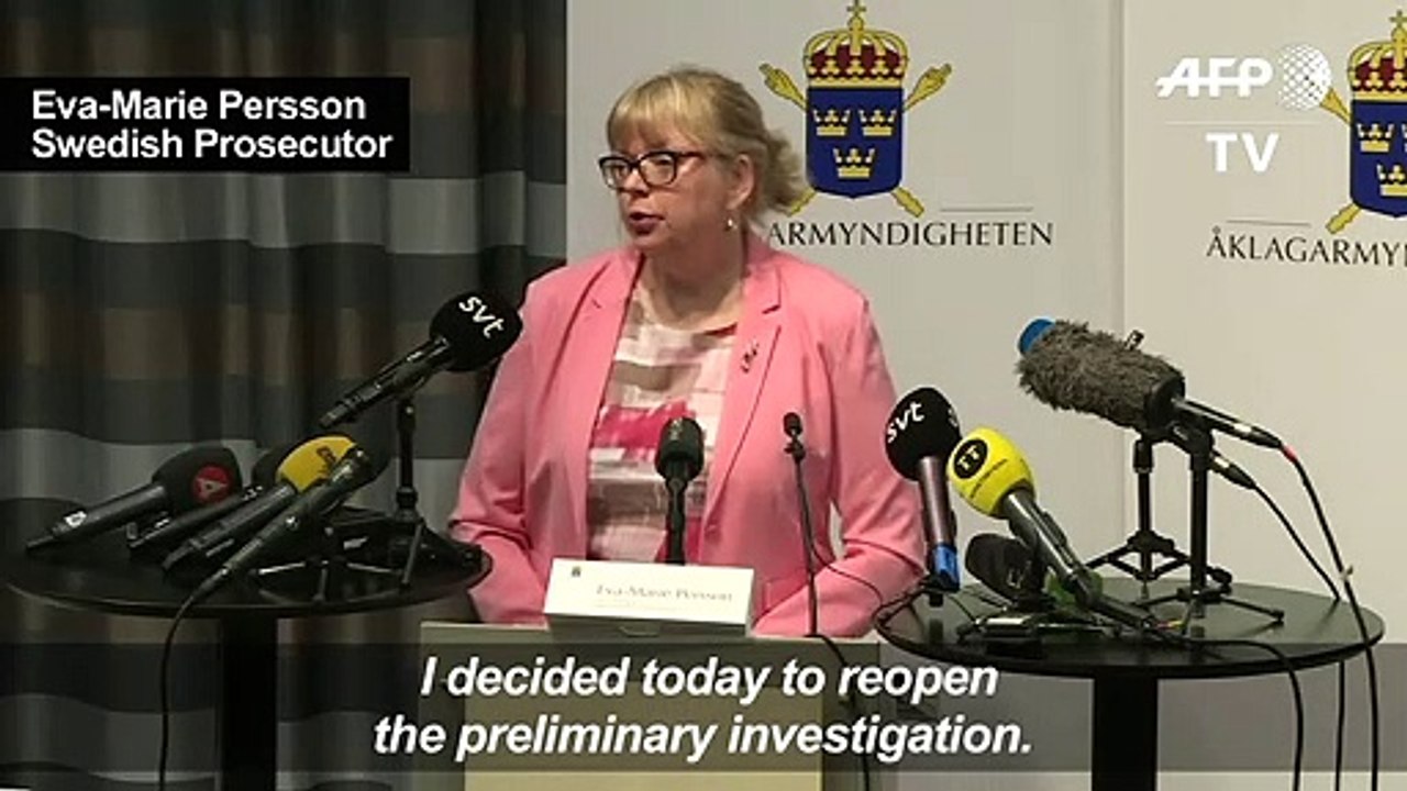 Sweden reopens rape probe against Assange: prosecutor