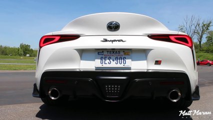 LOUD 2020 Supra Stock Exhaust Crackles and Pops!