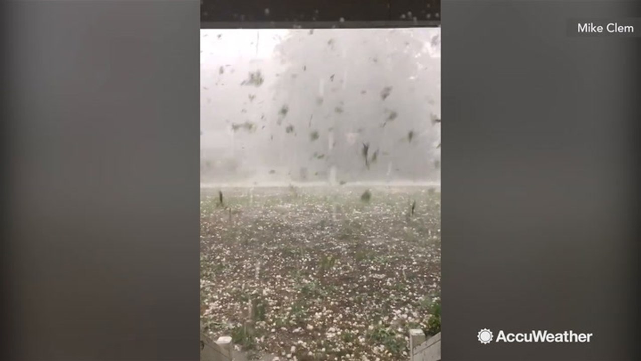Everything seems to be falling from the sky in this video