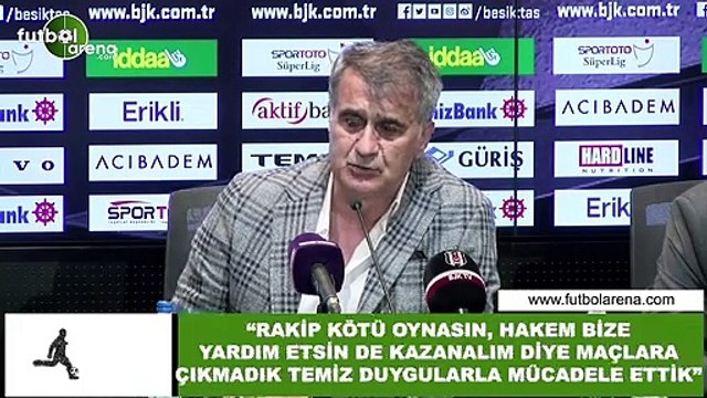Şenol Güneş: Rakip kötü oynasın, hakem bize yardım etsin de kazanalım diye maçlara çıkmadık