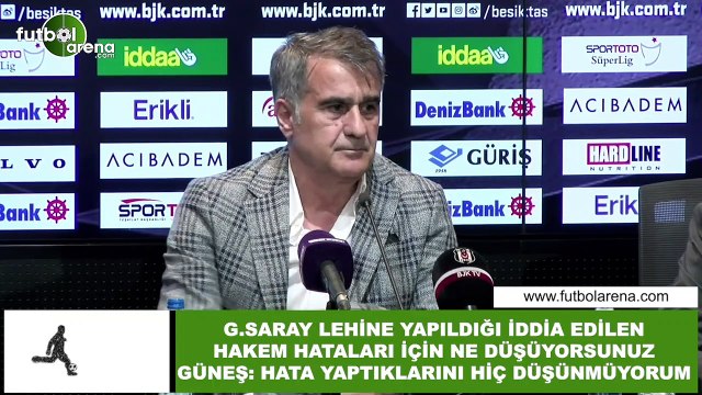 Şenol Güneş'ten hakem açıklaması! Hata yaptıklarını düşünmüyorum