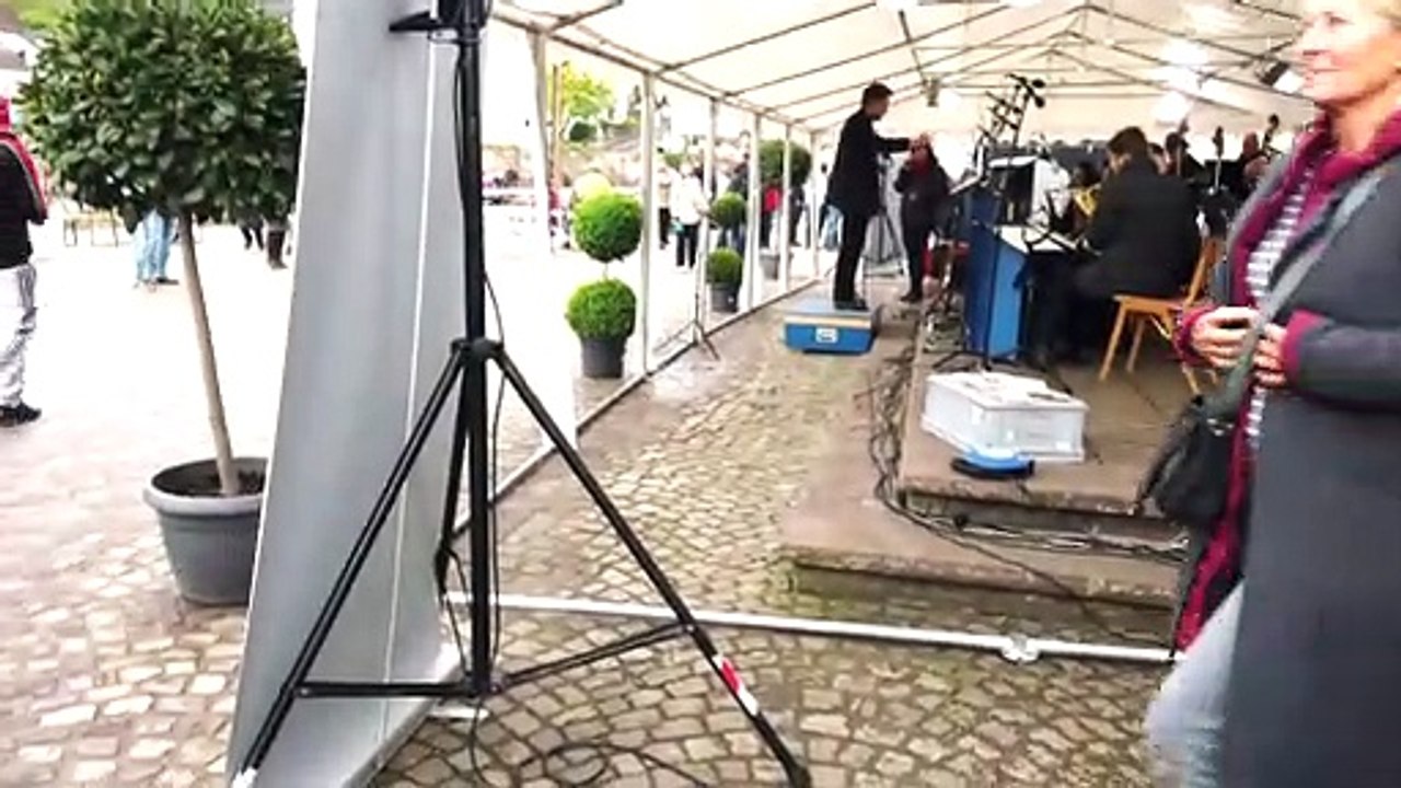 Das Solling Swing Orchestra aus Uslar bei der Hafeneröffnung in Bad Karlshafen am 11.5.19