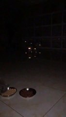 We come from the dark with laser light.