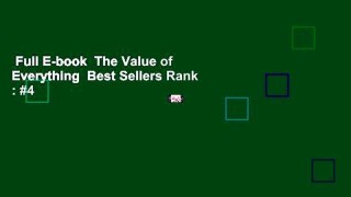 Full E-book  The Value of Everything  Best Sellers Rank : #4