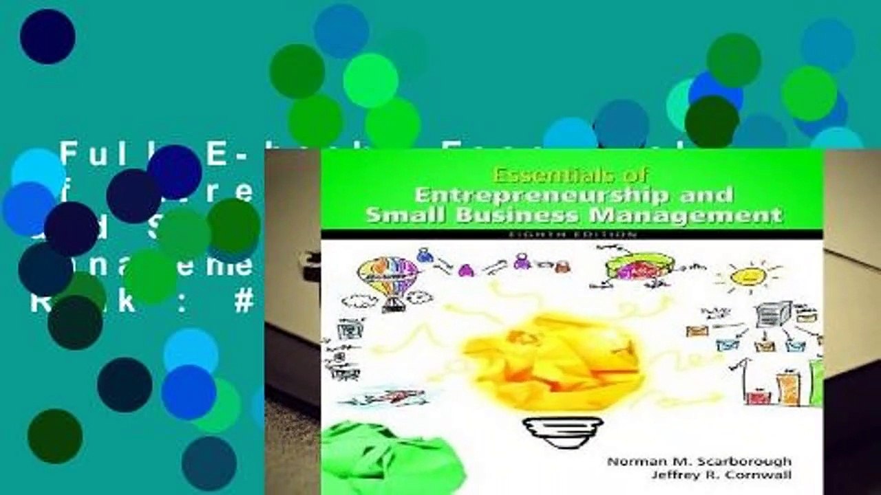 Full E-book  Essentials of Entrepreneurship and Small Business Management  Best Sellers Rank : #1