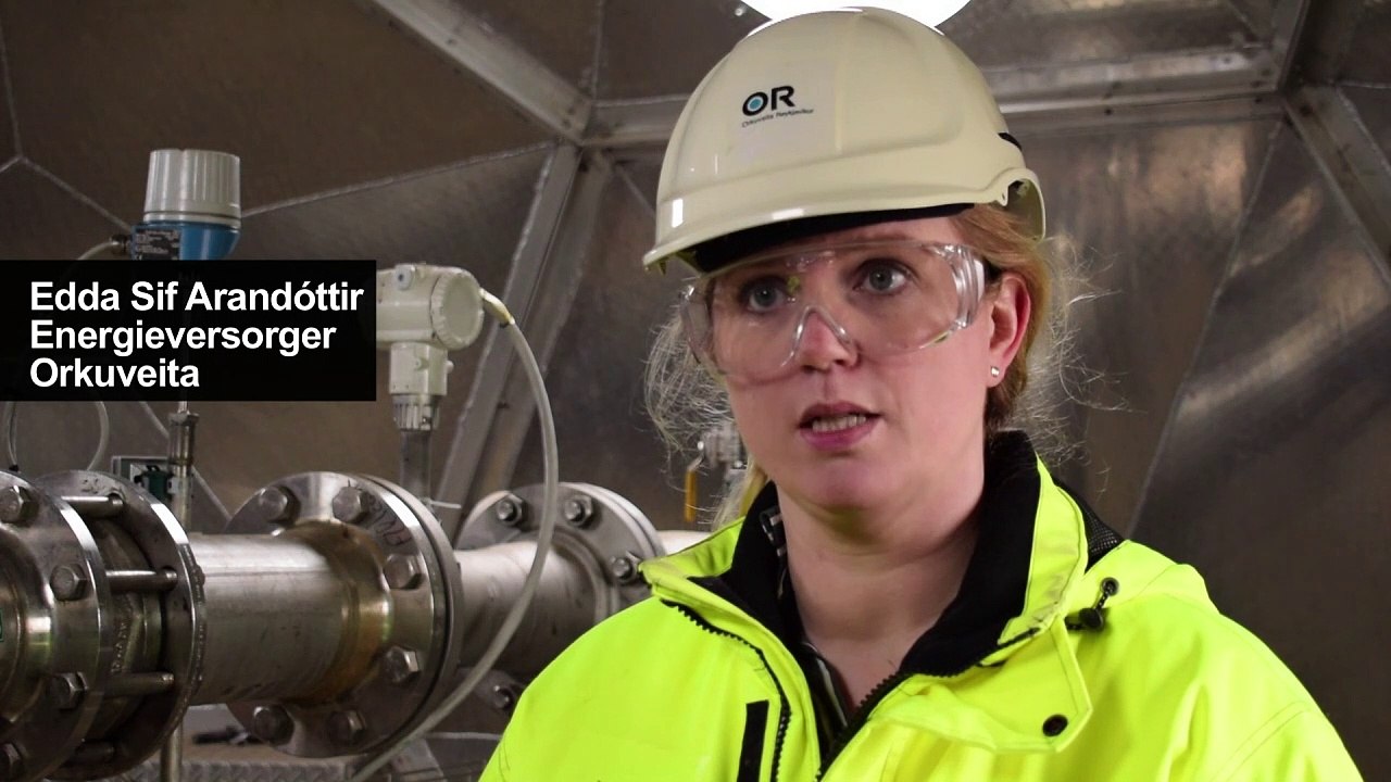 Isländer pressen co2 zu stein