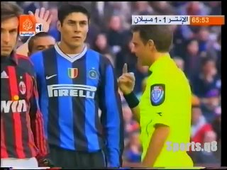 الشوط الثاني مباراة انتر ميلان و ميلان 2-1 الدوري الايطالي 2006/2007