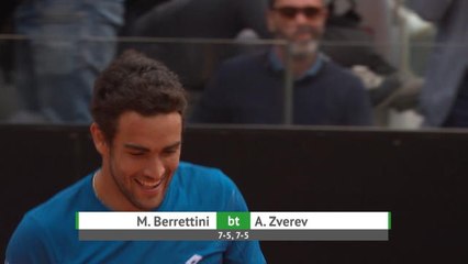 Rome - Zverev sorti par Berrettini d'entrée