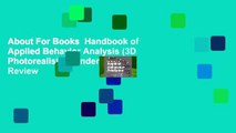 About For Books  Handbook of Applied Behavior Analysis (3D Photorealistic Rendering)  Review