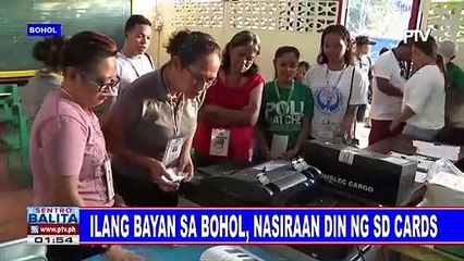 Ilang bayan sa Bohol, nasiraan din ng SD cards