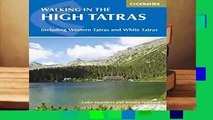 About For Books  The High Tatras: Slovakia and Poland - Including the Western Tatras and White