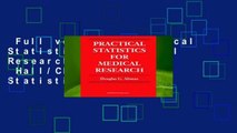 Full version  Practical Statistics for Medical Research (Chapman   Hall/CRC Texts in Statistical