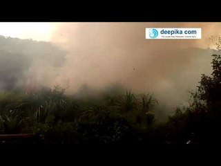 കോട്ടയം നാട്ടകത്തിന് സമീപം മാടമ്പാട്ട് ഉണ്ടായ തീപിടുത്തം