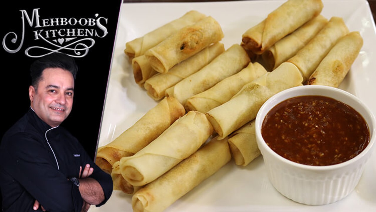 Chicken Spring Roll with Dipping Sauce Recipe by Chef Mehboob Khan 13 May 2019