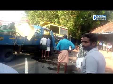 Mini Lorry Collides with Tanker Lorry; Driver Injured | Deepika News