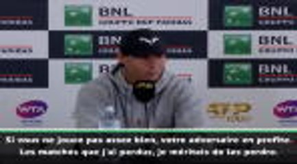 Rome - Nadal : "Je méritais de perdre"
