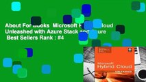 About For Books  Microsoft Hybrid Cloud Unleashed with Azure Stack and Azure  Best Sellers Rank : #4