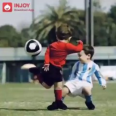 Child Football Playing Nice