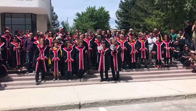 Öğrencilerin boykot eylemine ODTÜ hocaları da destek verdi